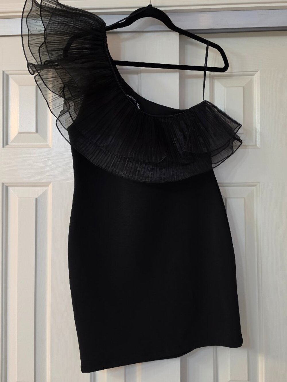 One Shoulder Ruffle Dress - Picture 3 of 5